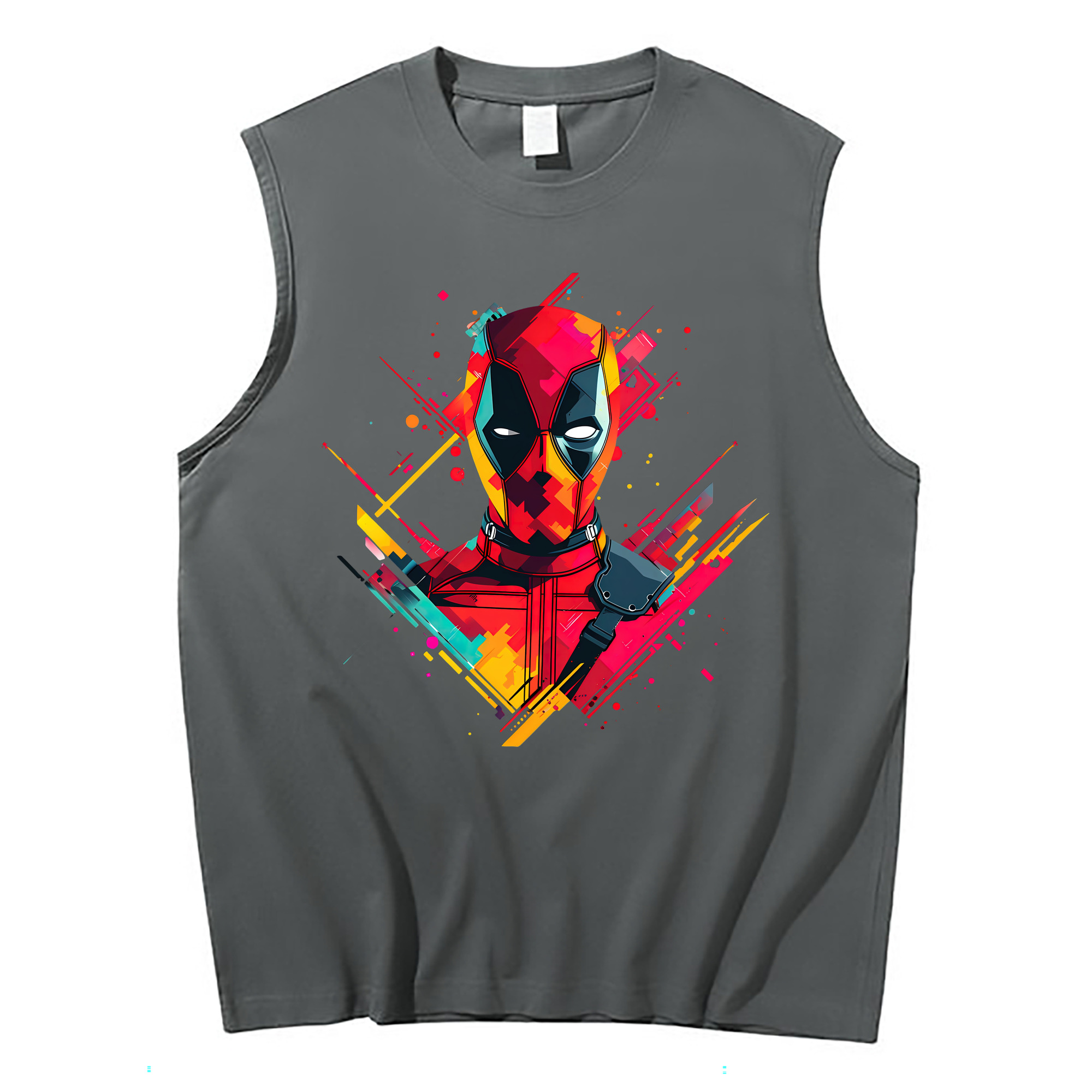 （画像用） Deadpool デッドプール コットン100％タンクトップ（フロントプリント）